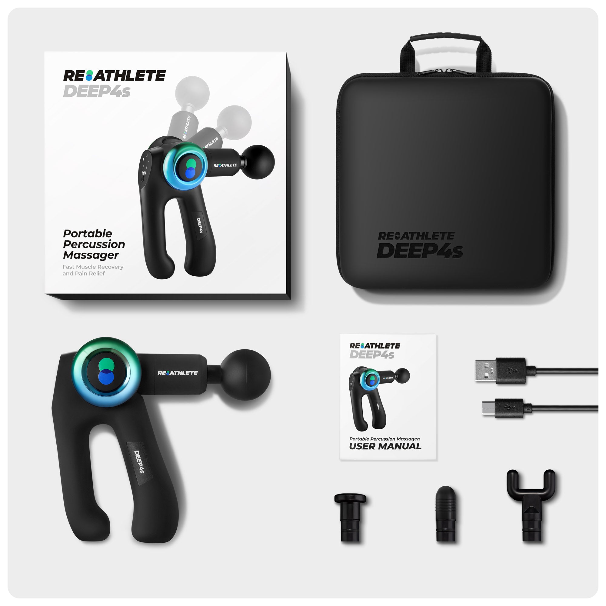 Reathlete DEEP4s Massage Gun