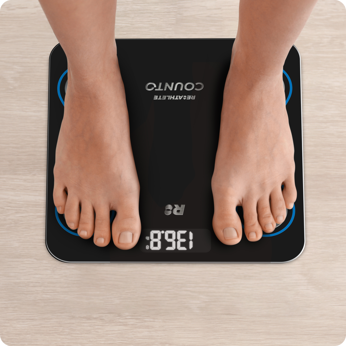 Counto Smart Scale, Digital Bathroom Scale, Weight Scale with Body Fat