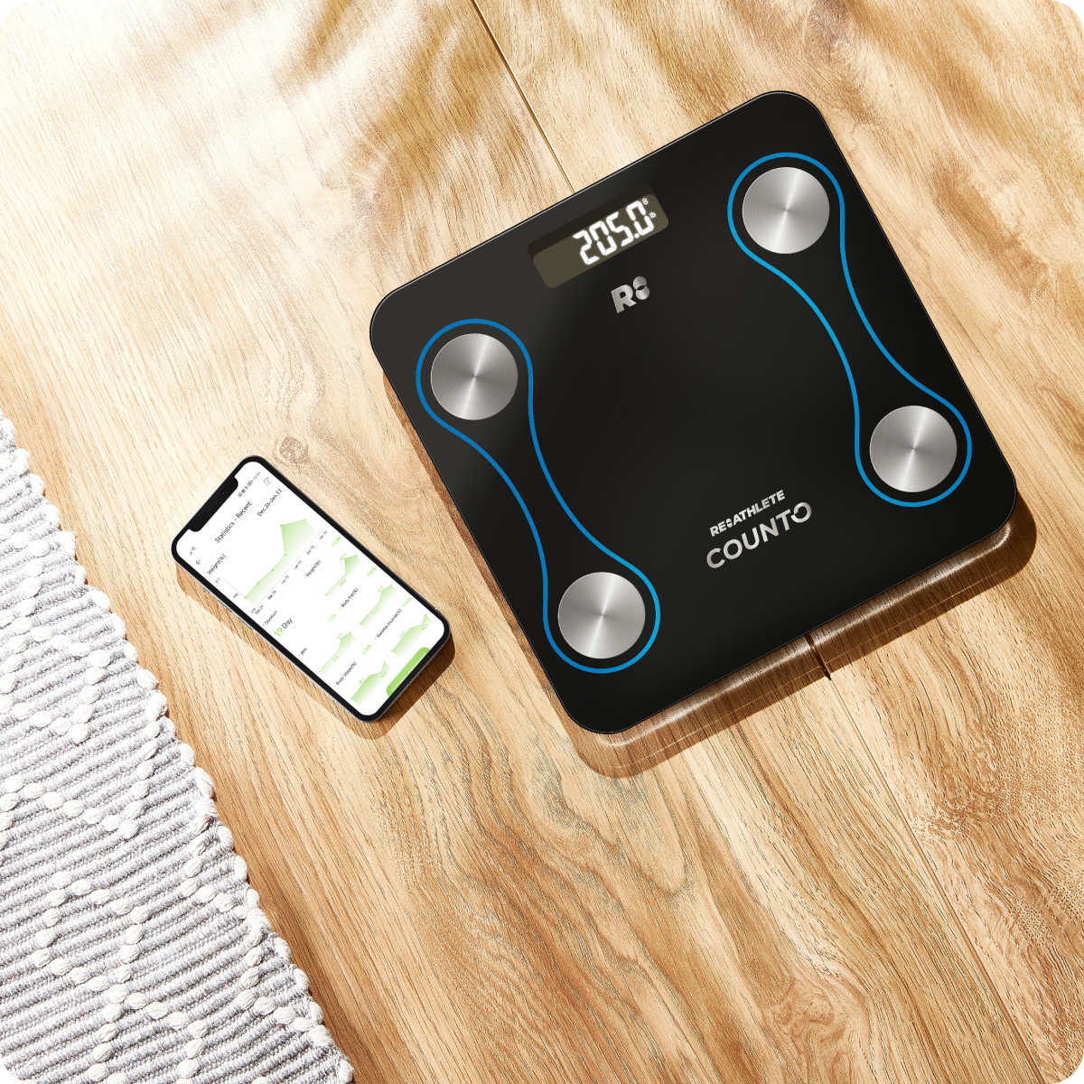 Weight Scale Bluetooth Smart Scales Digital Body Fat Scales with iOS &  Android APP and Body Composition Analysis, Step-on Technology, Tempered  Glass 