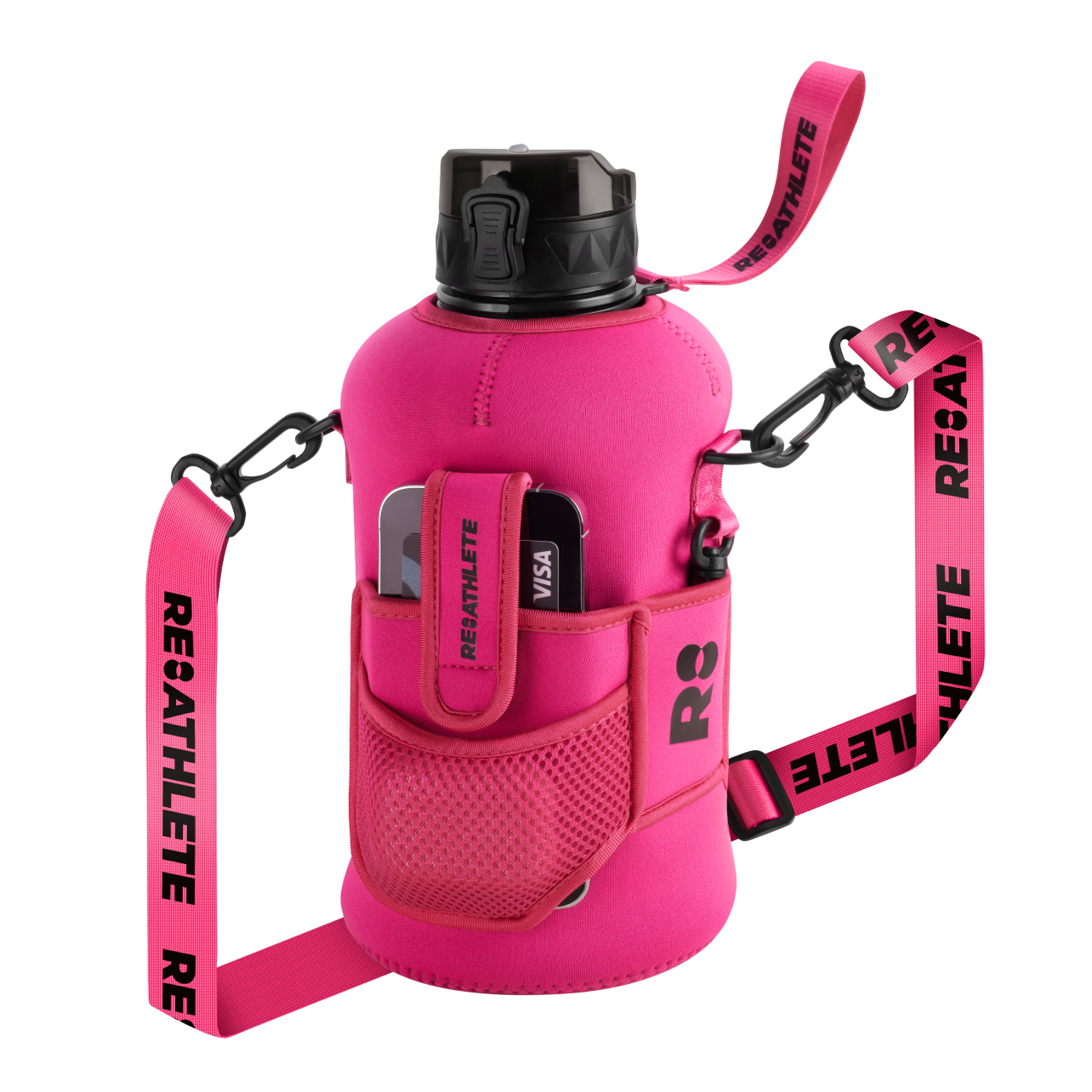 KBody Gallon Water Bottles Teal/Pink