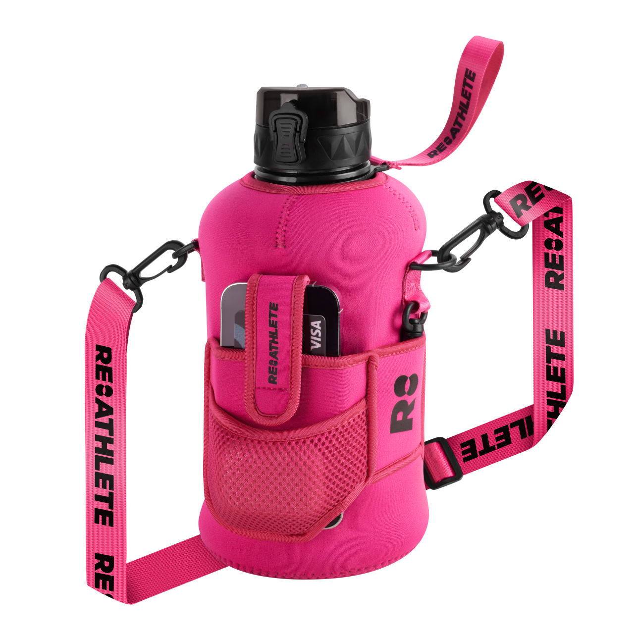 THE GYM KEG Gym Water Bottle 74oz, Half Gallon